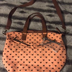 Large Tote Bag Cat Design